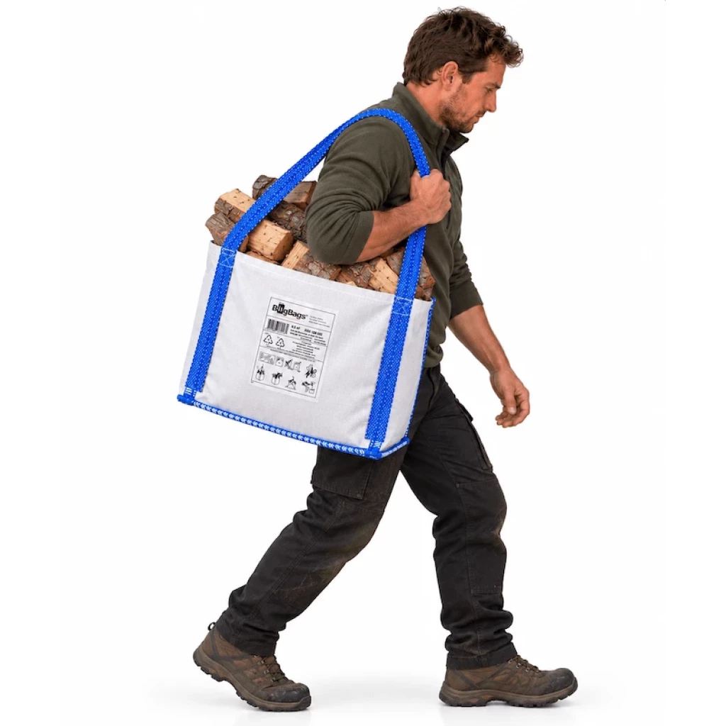 Bolsa de transporte para leña 0,1 m³ (46x46x47 cm)